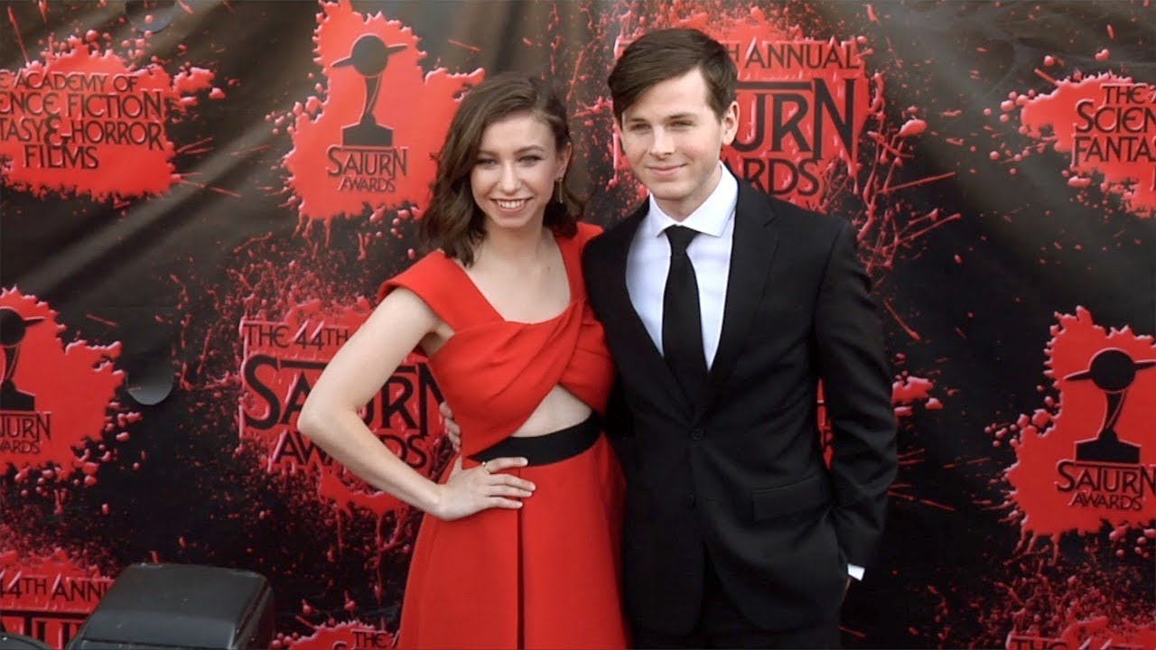 Katelyn Nacon and Chandler Riggs 2018 Saturn Awards Red Carpet