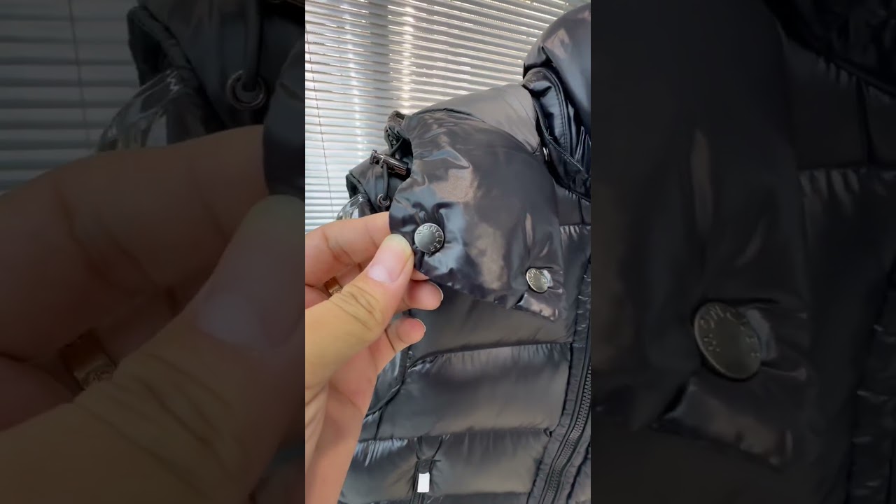 Video - 𝗠𝗼𝗻𝗰𝗲𝗿/Moncler/Moncler Moncler Bormes lacquered pudding quilted hooded down vest #moncer