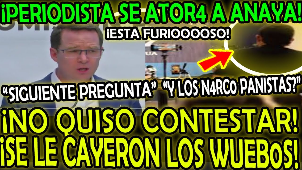 ¡RICARDO ANAYA QUISO HUIR! ¡SE LE APARECIÓ EL DIABLO PERIODISTA SE LO ATOR4 NO QUISO CONTESTAR!