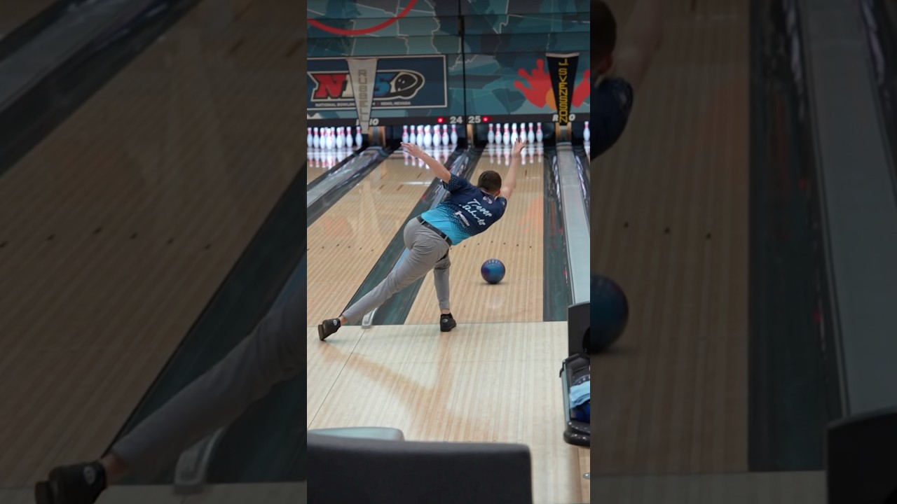 Trevor Roberts with a BIG HIT 💥🎳💪🏼 #bowling #sports #strike