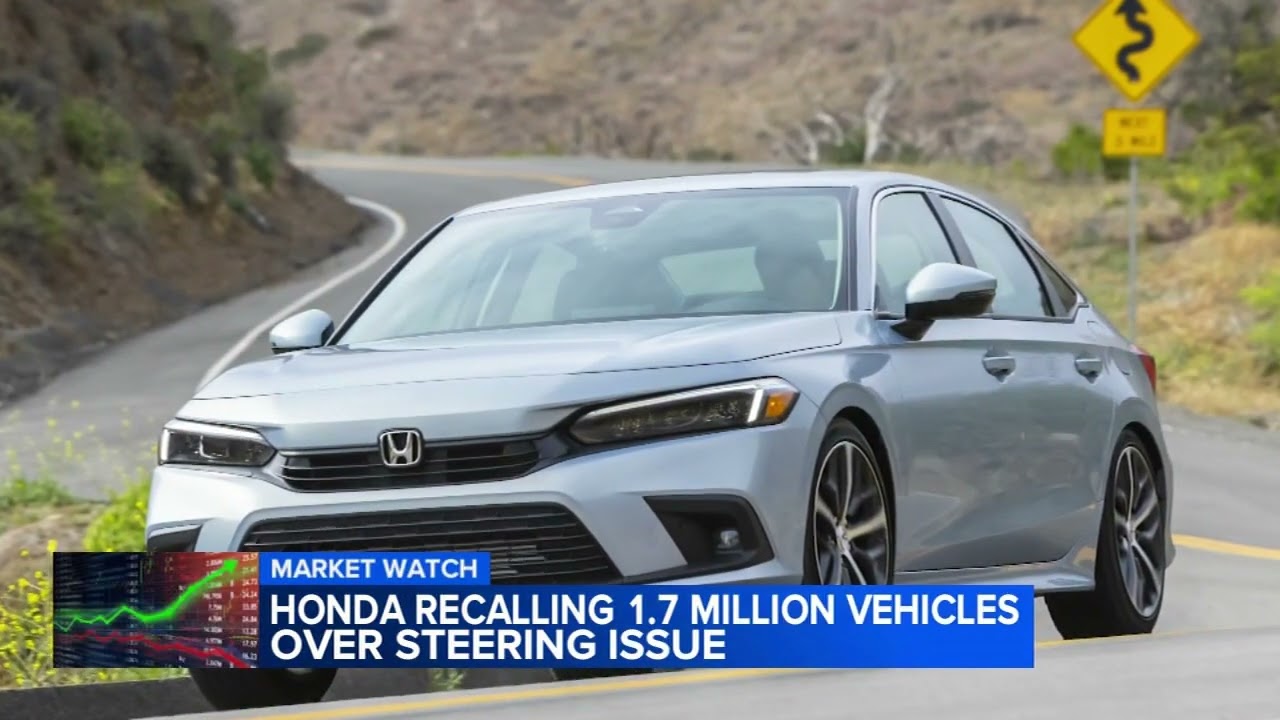 Honda recalls nearly 1.7M vehicles for steering problem that could lead to crashes