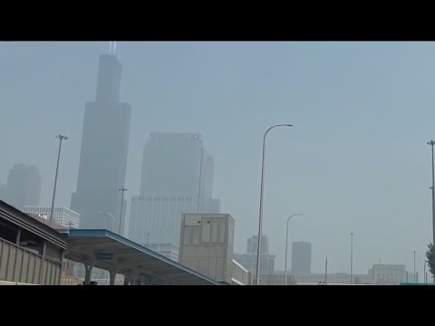 Chicago air quality deemed 'unhealthy' as smoke from Canadian wildfires descends on area
