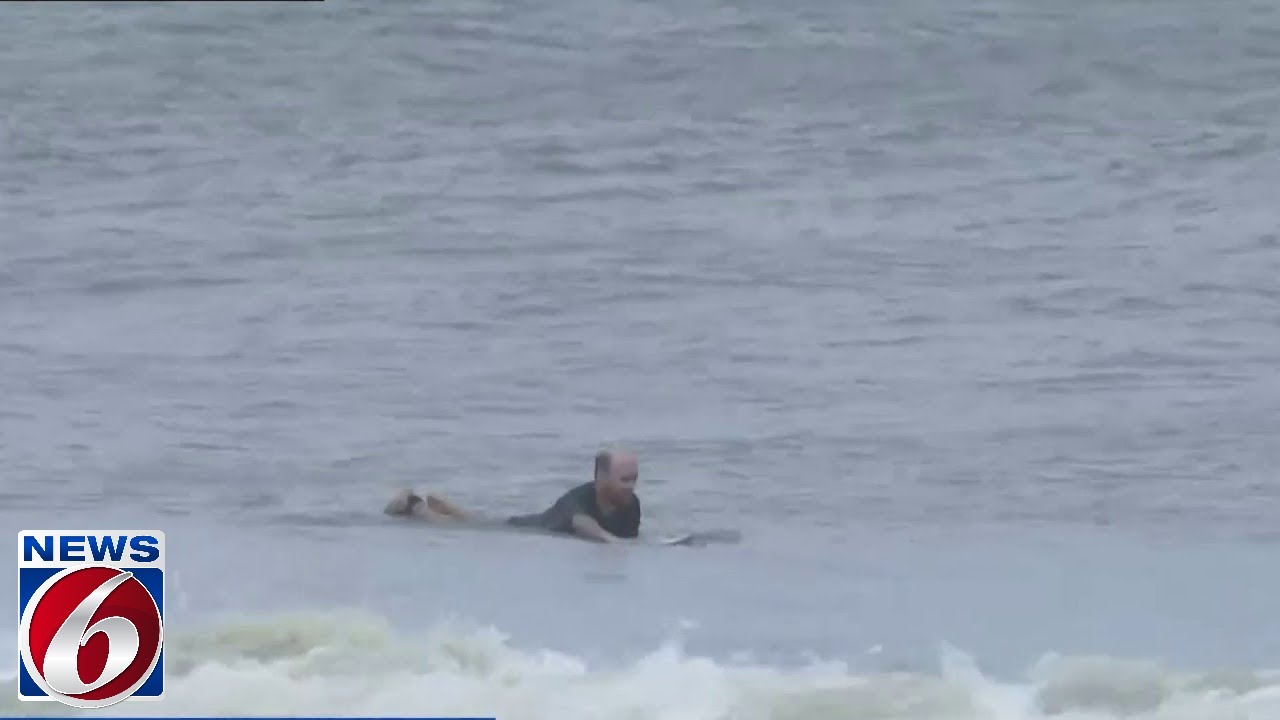 Rough surf and rip currents in Brevard County after Idalia
