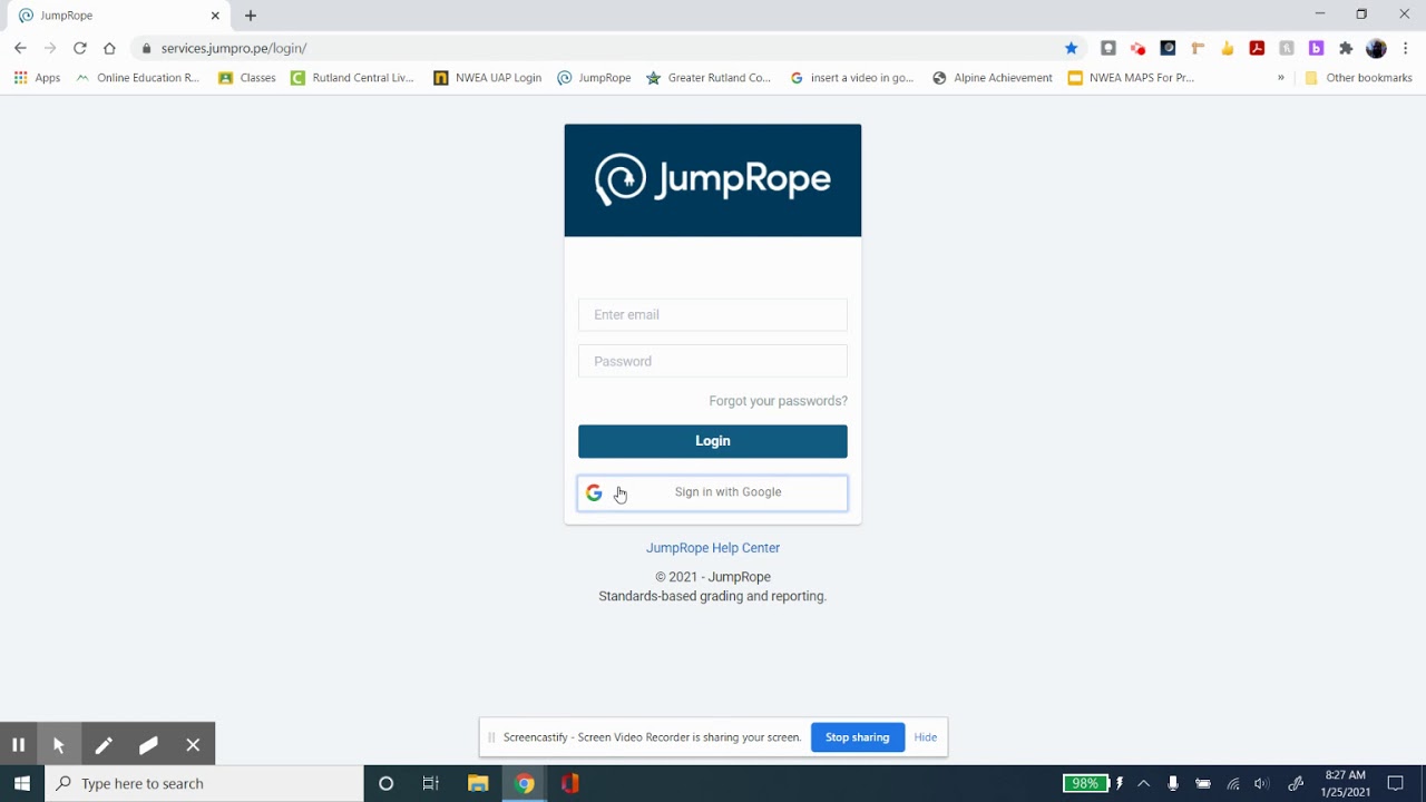 Sign In to JumpRope