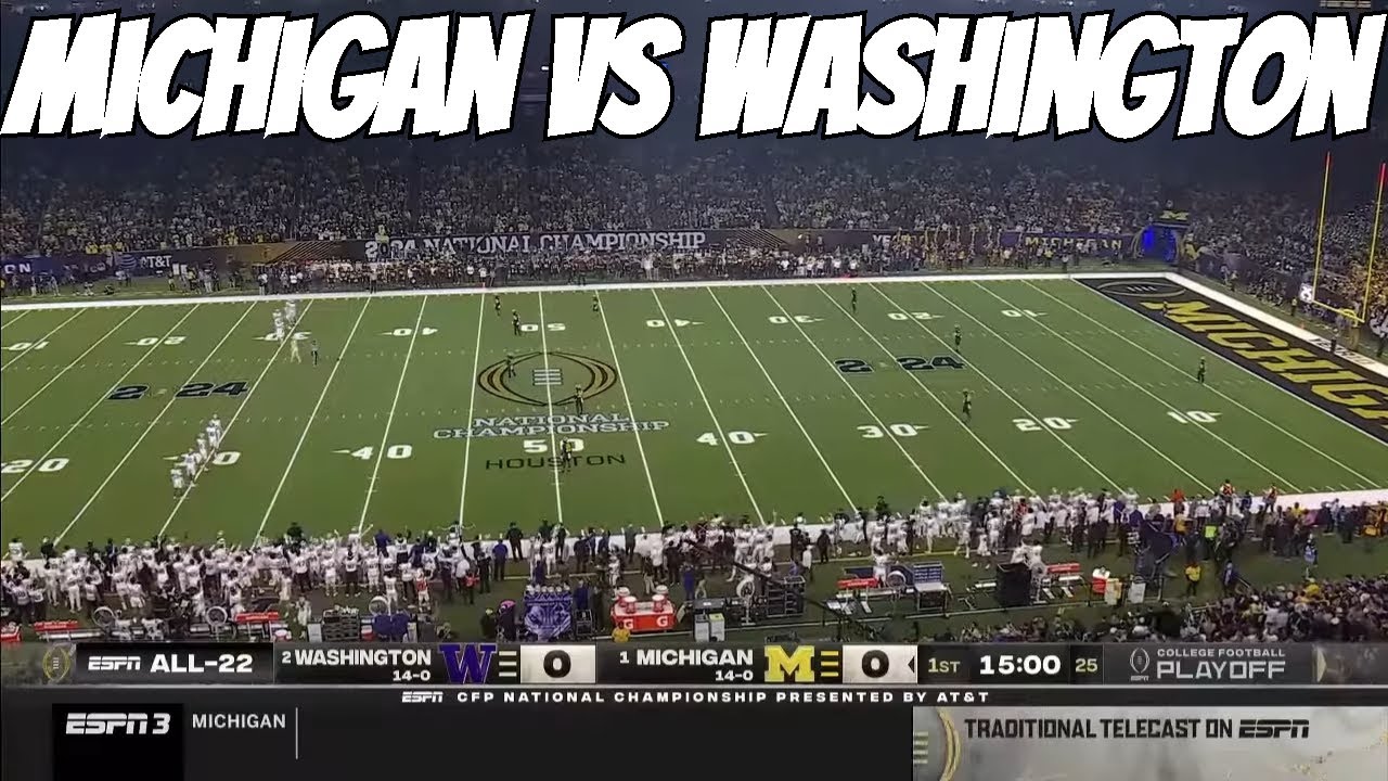 2024 College Football Playoff National Championship Game Michigan vs Washington HD (FULL GAME)
