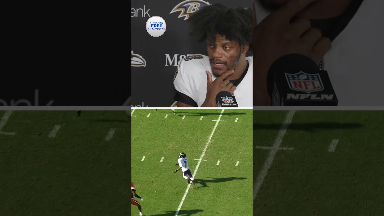 Lamar Jackson says the "sun was glaring" in their loss to the Browns #shorts
