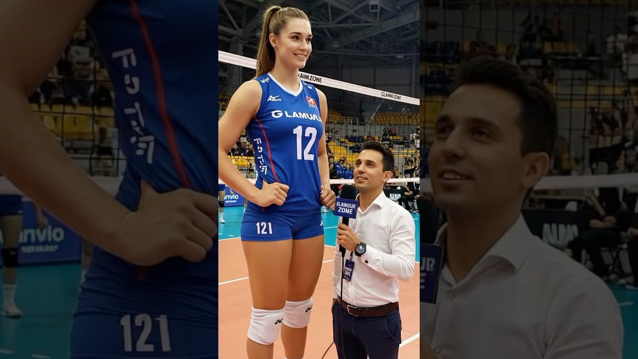 World's tallest female volleyball player😍#shorts #tallwoman #tallgirlfriend #volleyball