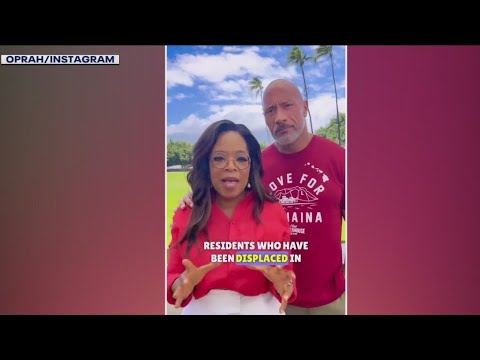Oprah, The Rock facing backlash over Maui relief