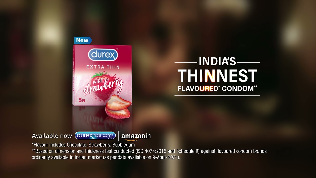 Durex Extra Thin Wild Strawberry Flavoured Condoms | #FeelTheFlavour