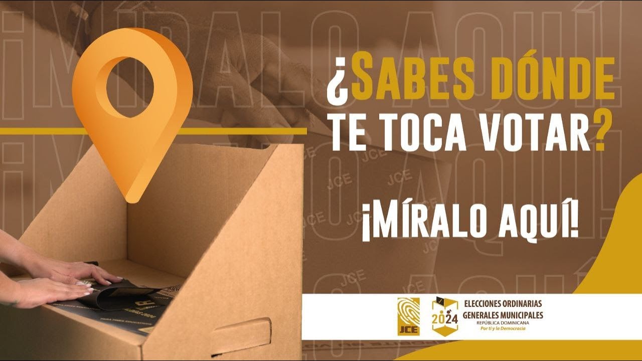 ¿Sabes donde te toca votar? 📍