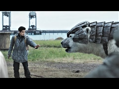 Man vs polar bear - His Dark Materials