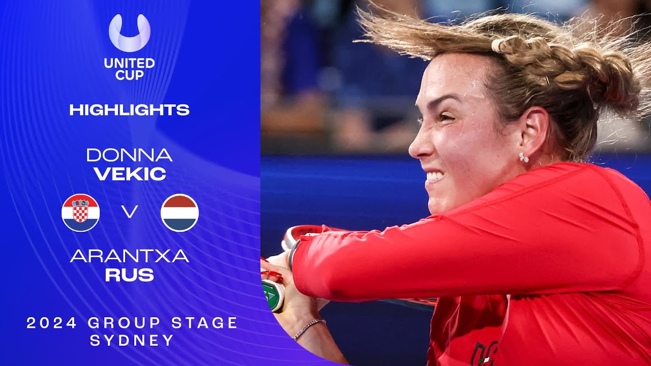 Donna Vekic v Arantxa Rus Highlights | United Cup 2024 Group F