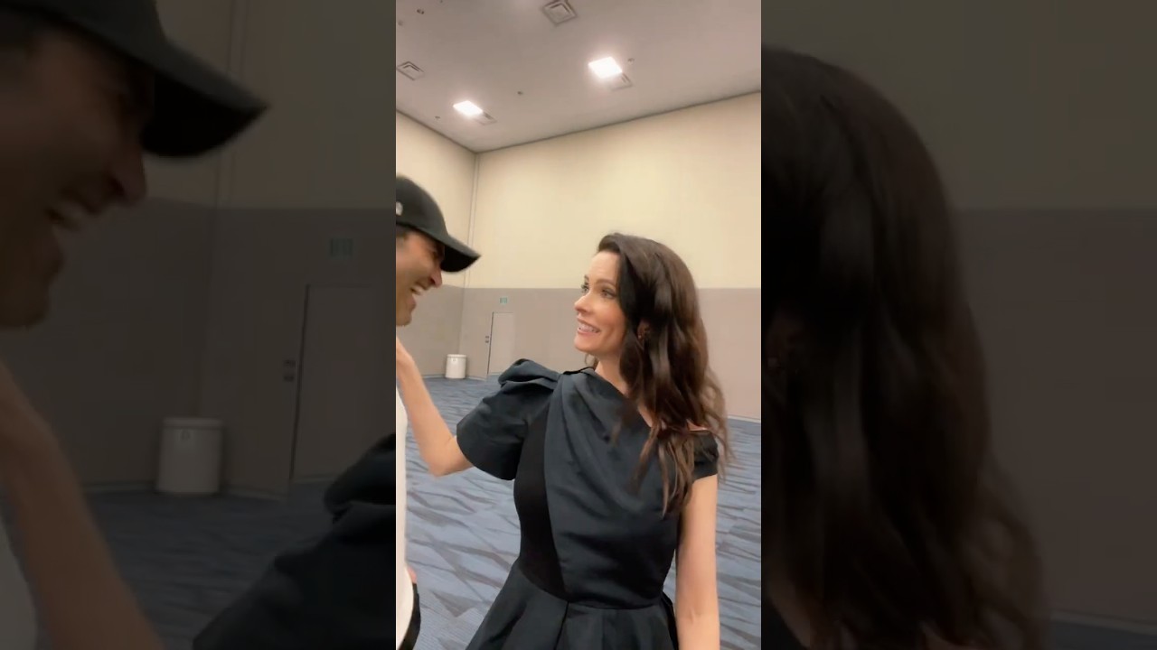 Tyler Hoechlin and Bitsie Tulloch at 2024 Comic-Con
