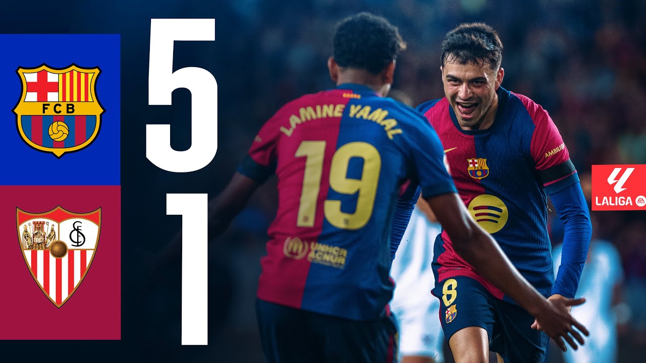 FC BARCELONA 5 vs 1 SEVILLA| LALIGA 2024/25 MD10