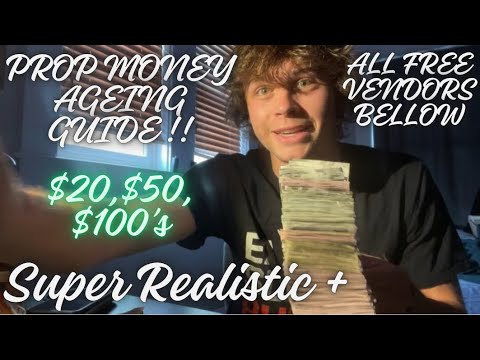 The BEST Fake Money You Can Buy! MONEY AGEING GUIDE! (prop money guide) ( ALL FREE VENDORS BELLOW)