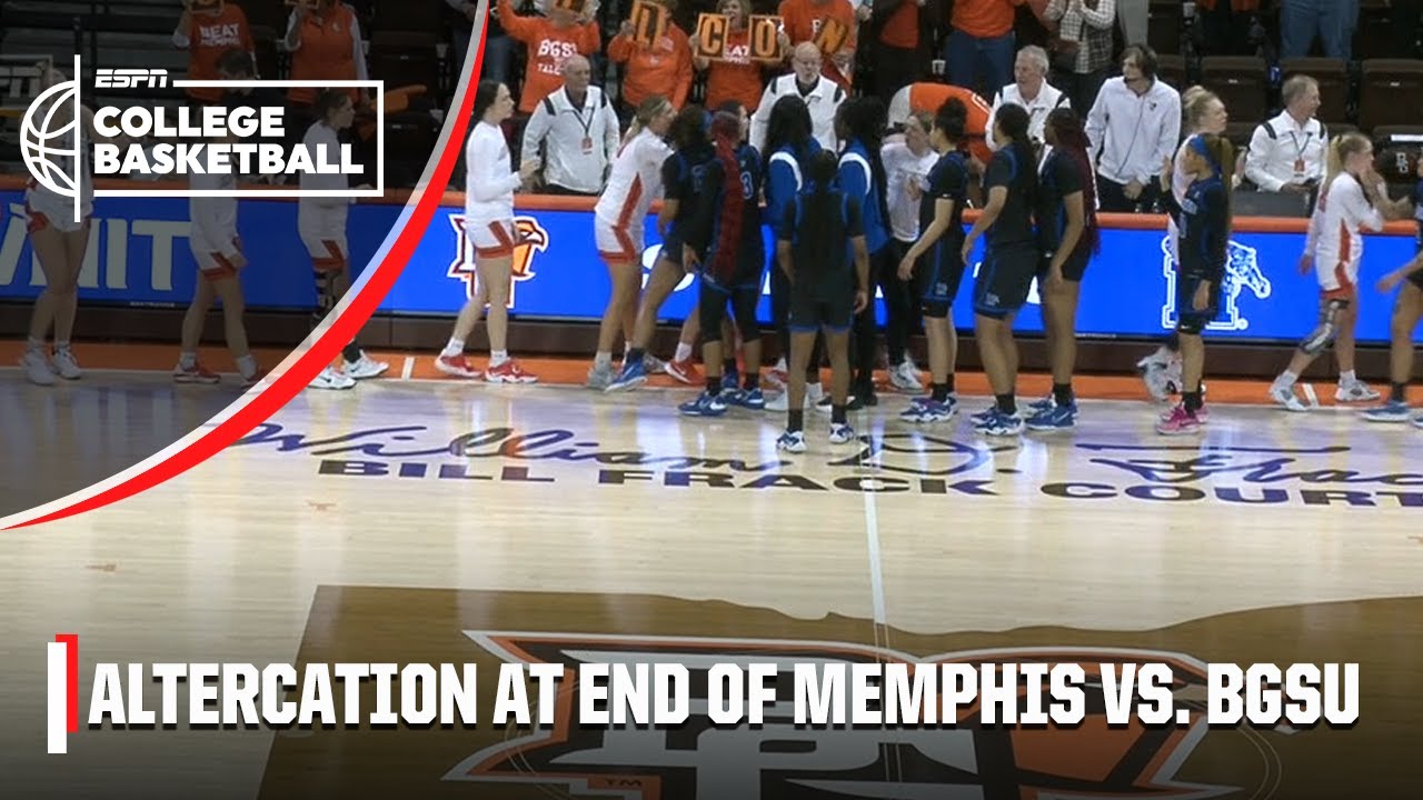 Memphis player strikes Bowling Green player in handshake line | ESPN College Basketball