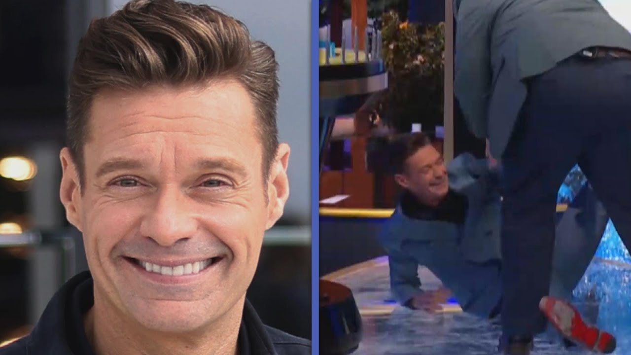 Ryan Seacrest FALLS Celebrating Wheel of Fortune Contestant