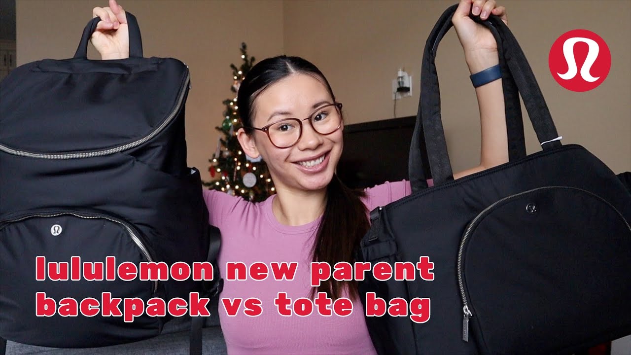 Lululemon New Parent Backpack vs New Parent Tote Bag | Review + Diaper Bag Essentials|Vlogmas Day 10