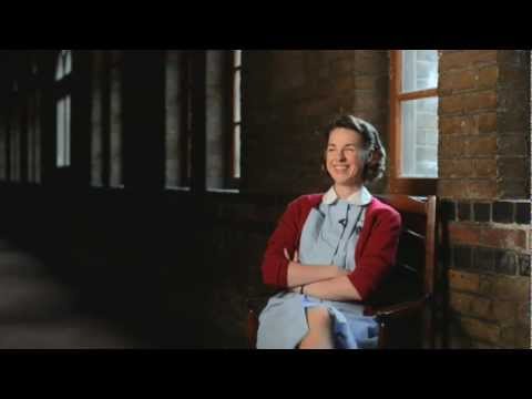 Jessica Raine (Jenny Lee) on bikes - Call the Midwife Series 2