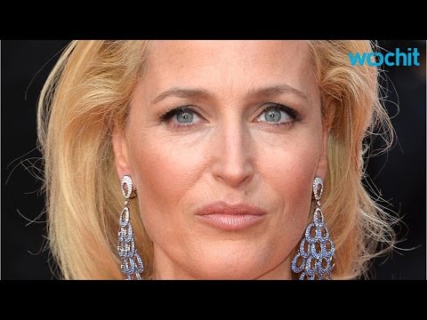 Gillian Anderson Wears Naked Dress to the 2015 Glamour UK Awards