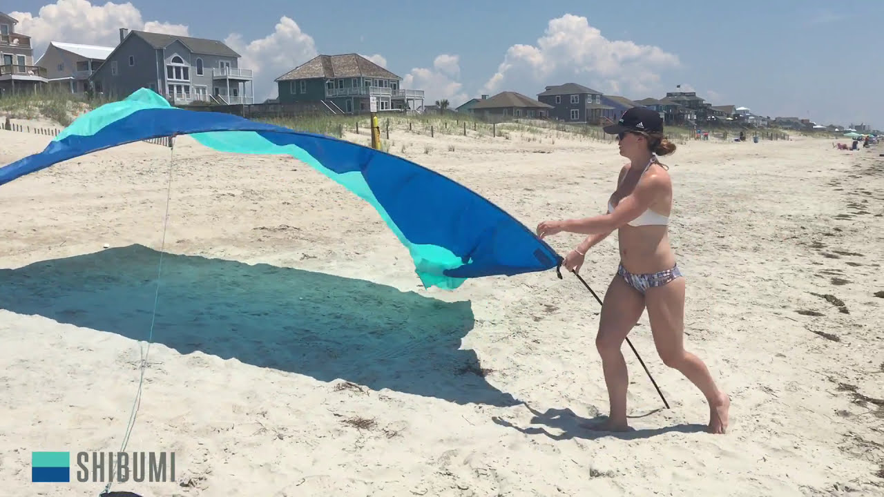 Shibumi Shade Set Up - World's Best Beach Shade