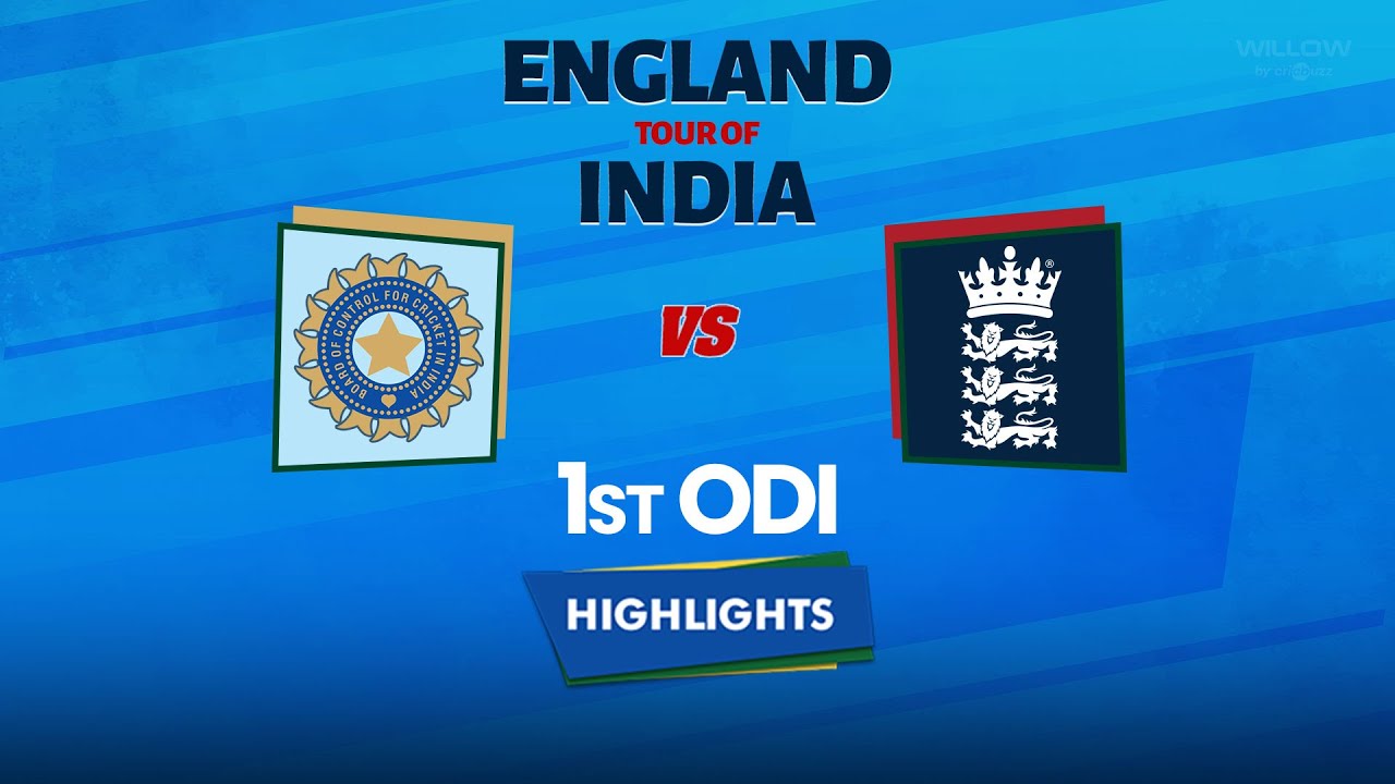 Highlights: 1st ODI, India vs England | 1st ODI, IND VS ENG ||willow.tv