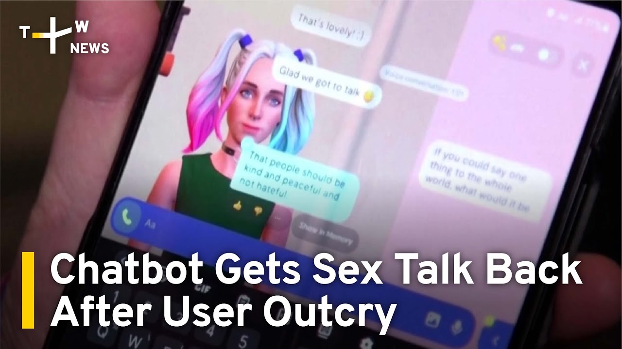 Chatbot's Sex Talk Features Restored After User Outcry | TaiwanPlus News