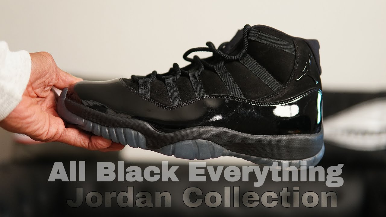 All BLACK EVERYTHING Jordan COLLECTION!!!