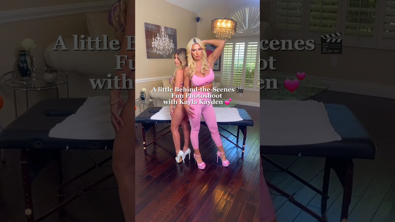 BTS Photoshoot 🎬 with Kayla Kayden from our New Collab 💖 #shorts #trending #behindthescene