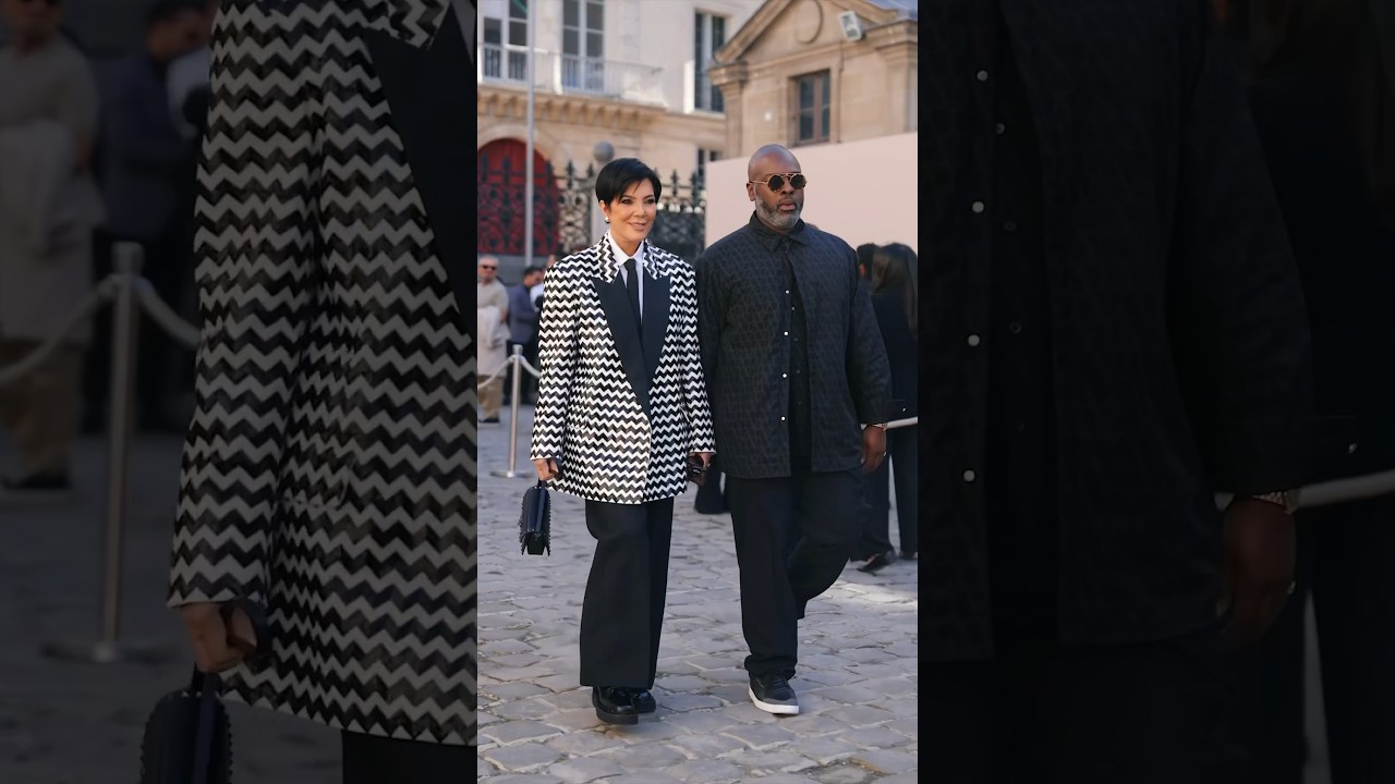 Kris Jenner and Corey Gamble celebrate the Maison