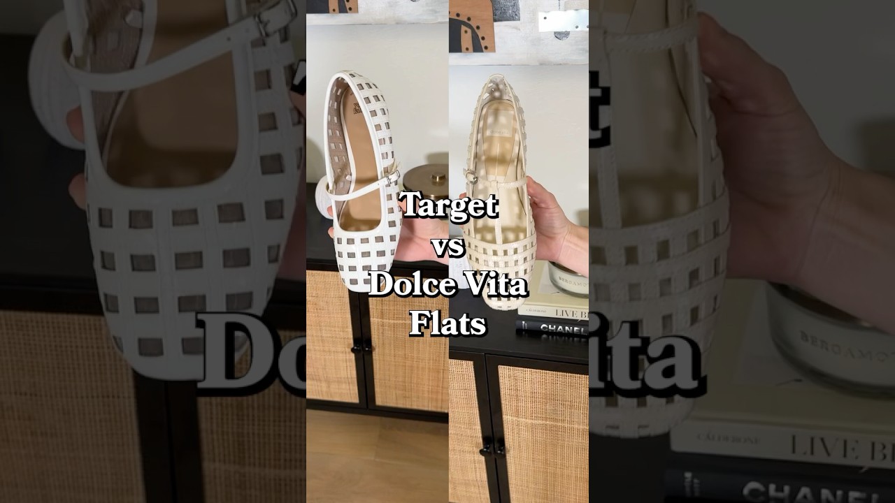 Target or Dolce Vita?! #targetfinds #whiteflats #targethaul