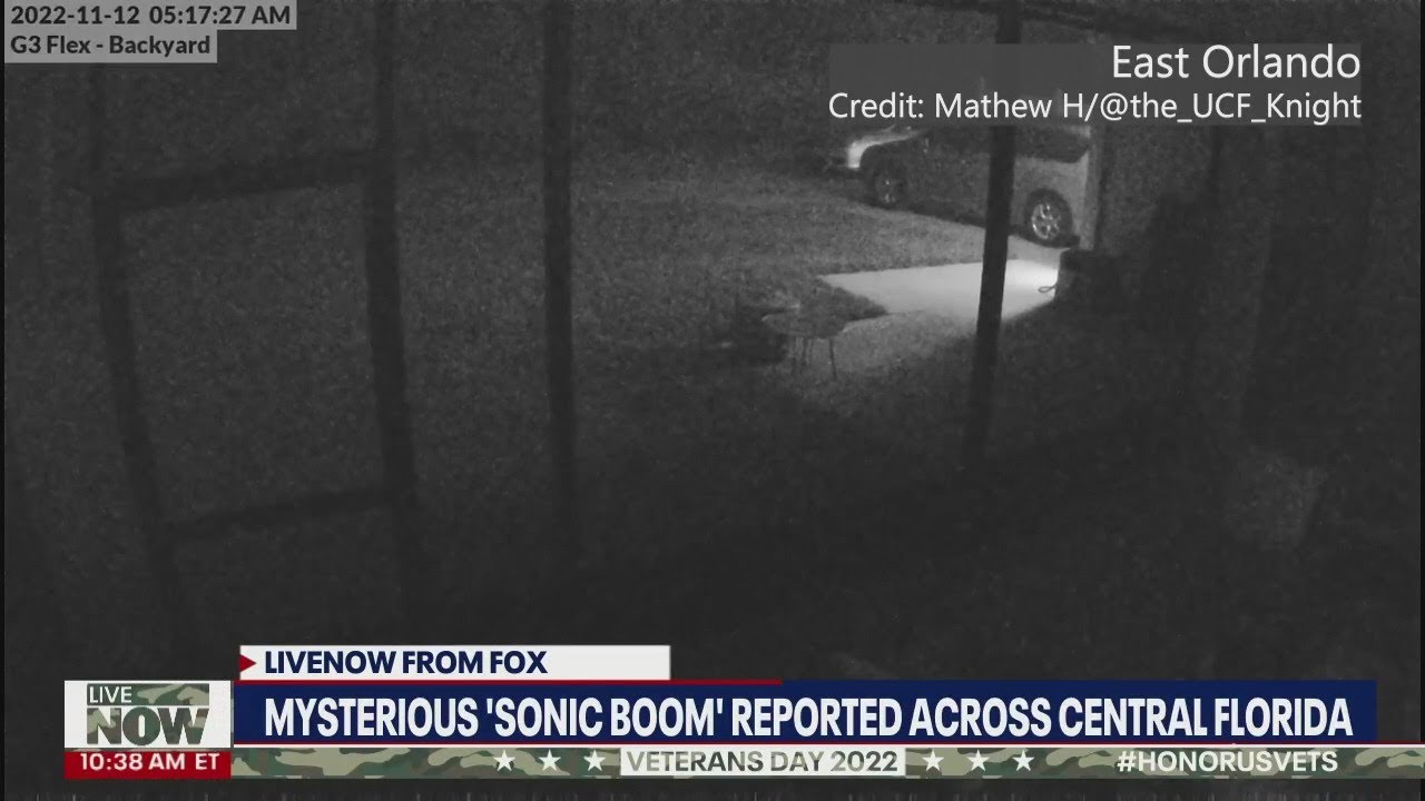 LISTEN: Mysterious 'sonic boom' heard across Central Florida
