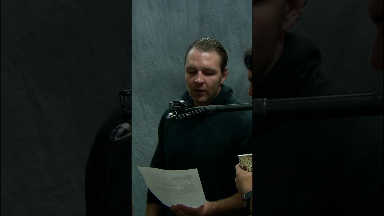 Rare footage of The Shield recording the intro for their theme music #Short