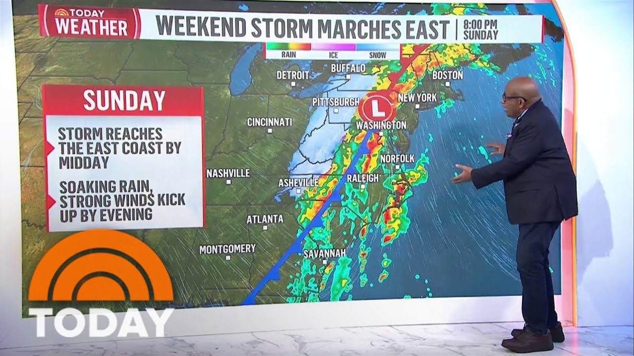 Major storm takes aim at entire East Coast this weekend