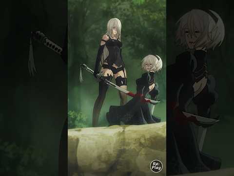 9S was too late 😭💔 - His voice when he saw A2 killing 2B - Nier Automata #nierautomata
