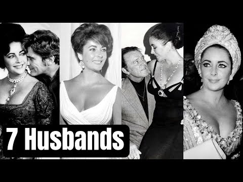Actress Elizabeth Taylor Family Photos With 7 Husbands Conrad Hilton, Michael Wilding, Mike Todd