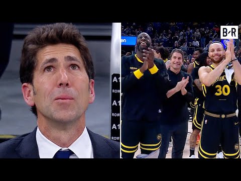 Former Warriors GM Bob Myers Emotional After Being Honored in His Return to Golden State