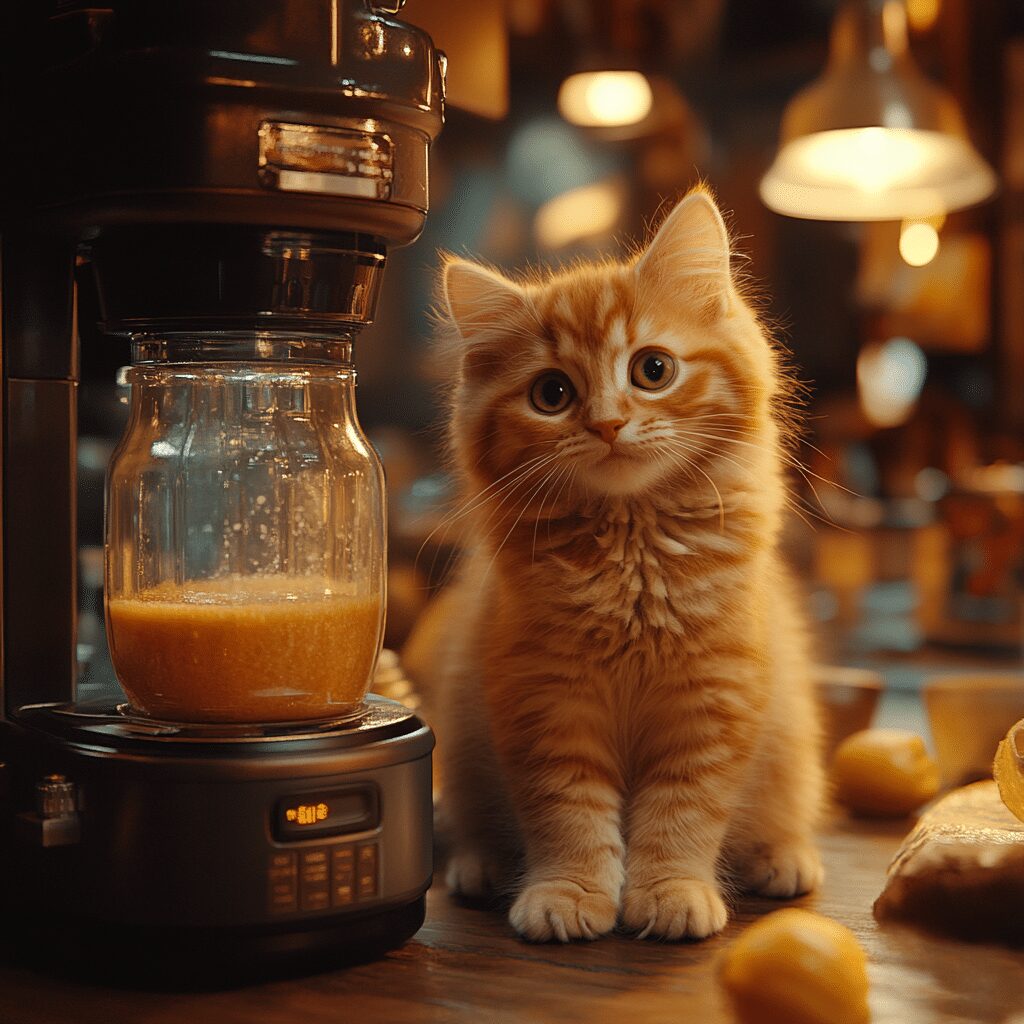cat in blender video