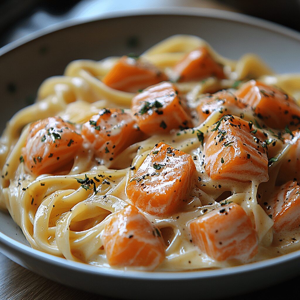 salmon pasta