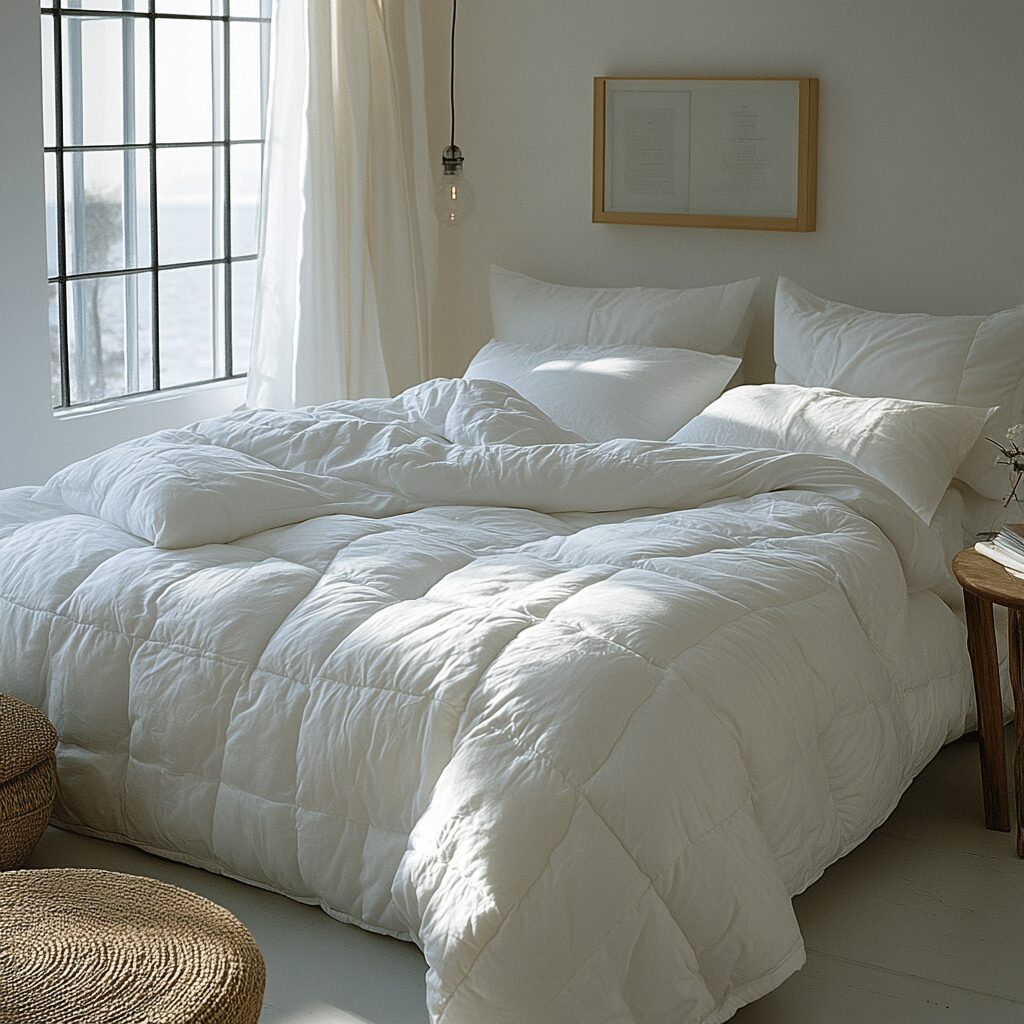 white comforter