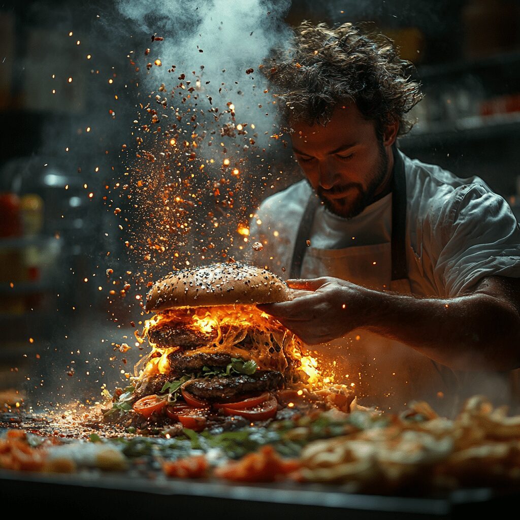 man vs food