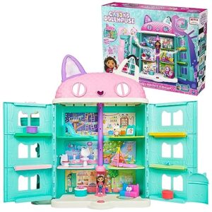 Gabby’s Dollhouse, Purrfect Dollhouse with Pieces including Toy Figures, Furniture, Accessories and Sounds, Kids Toys for Ages and up