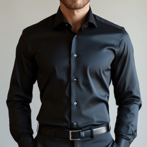 black dress shirt