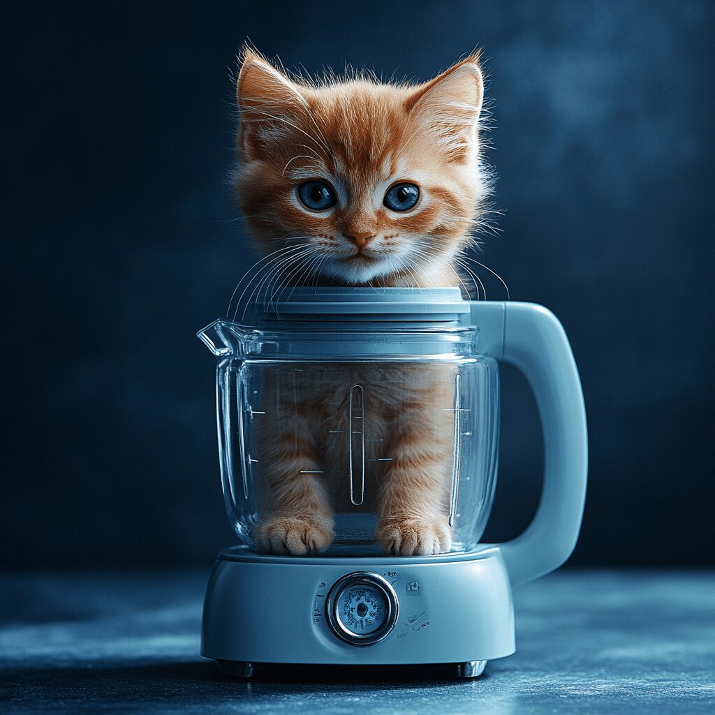 Cat In Blender Shocks With Viral Fame