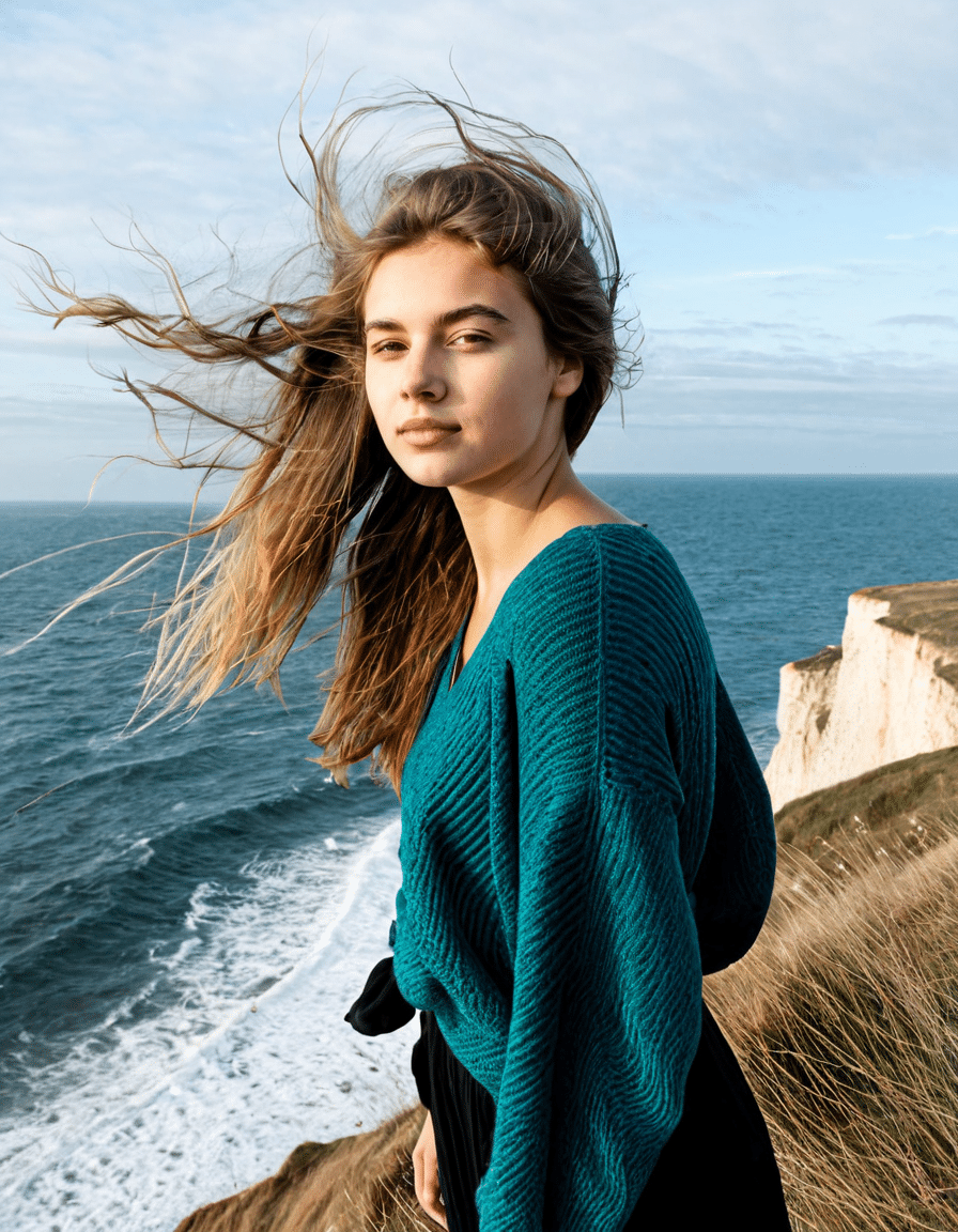 young woman and the sea